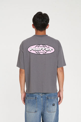 BLOCK CROP TEE 220/ALTA FLINT GREY