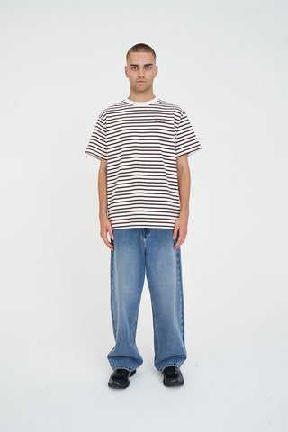 MENS OUI OUI SUP TEE CHESTNUT/CHALK