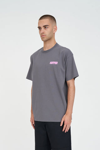 BLOCK TEE 220/HAZE FLINT GREY