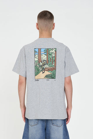 SUP TEE 190/OVER OUT GREY MARLE