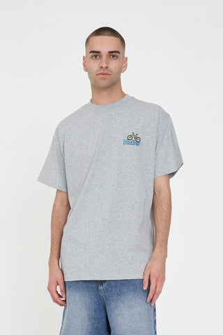 SUP TEE 190/OVER OUT GREY MARLE