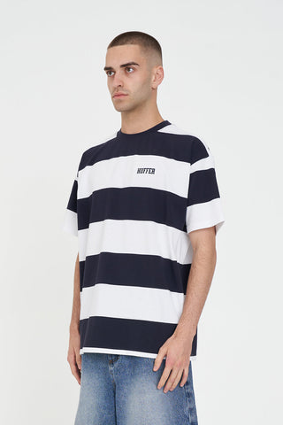 GAME DAY STRIPE TEE NAVY/WHITE