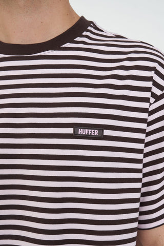 MENS STRIPE SUP TEE PETAL/COCOA