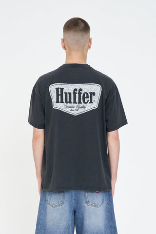 BLOCK TEE 220/RIDGE WASHED BLACK