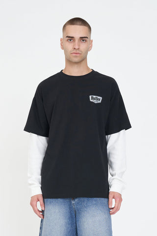 LAYERED BLOCK TEE/RIDGE BASALT