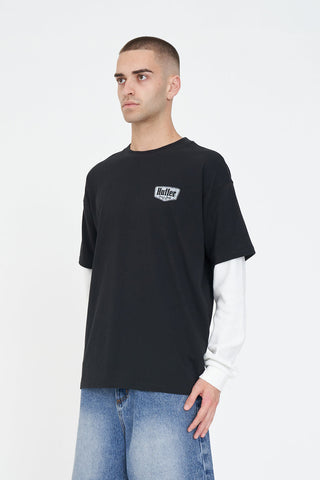 LAYERED BLOCK TEE/RIDGE BASALT