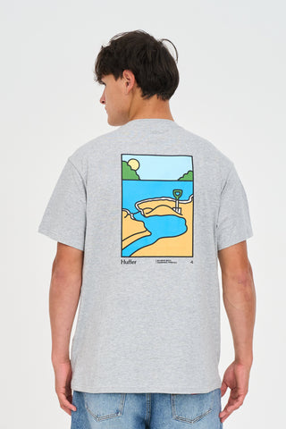 SUP TEE 190/IN HOT WATER GREY MARLE