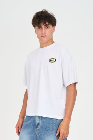 BLOCK TEE 220/ROUNDERS WHITE
