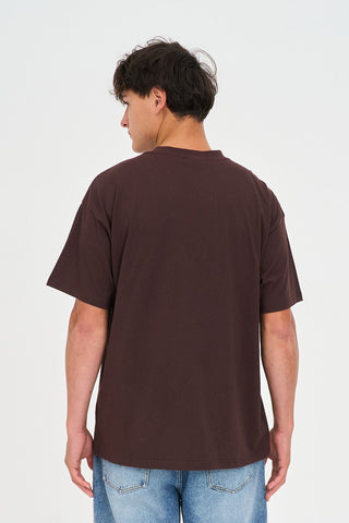 BLOCK TEE 220/WAVES COCOA
