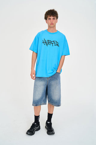 BLOCK TEE 220/WAVES WAVE BLUE