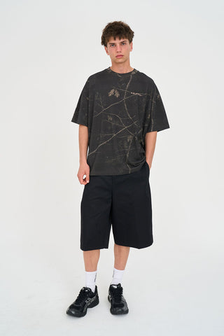 NIGHT CAMO BOX TEE 220 BLACK