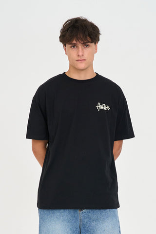 BLOCK TEE 220/SCRAWL BLACK