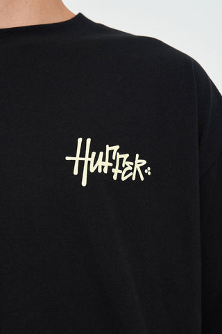BLOCK TEE 220/SCRAWL BLACK