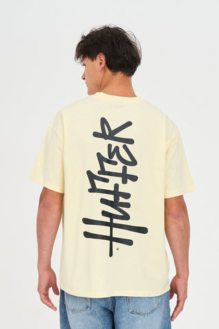 BLOCK TEE 220/SCRAWL LEMONADE