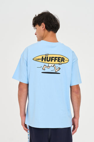 BLOCK TEE/BREAKS BAY BLUE