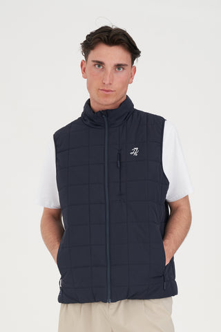 MENS DRIVER VEST NAVY