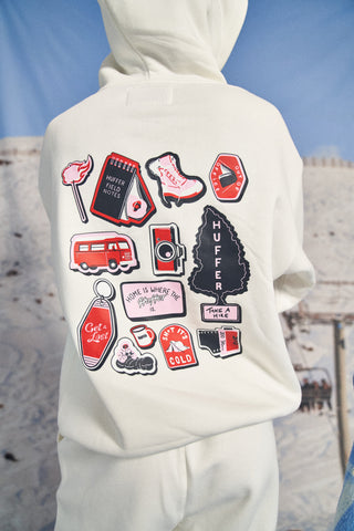 SATURDAY HOOD/HAPPY CAMPER CHALK