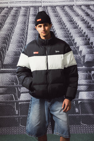 MENS RIDER PUFFER JKT BLACK/CHALK