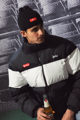MENS RIDER PUFFER JKT BLACK/CHALK