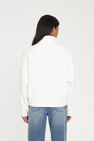 PANELLED 1/4 ZIP 350 CHALK