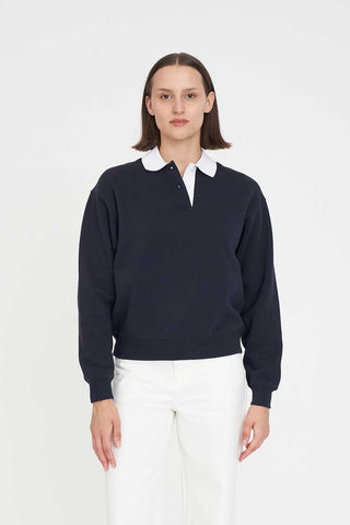 RUGBY FLEECE JERSEY/3BALL NAVY