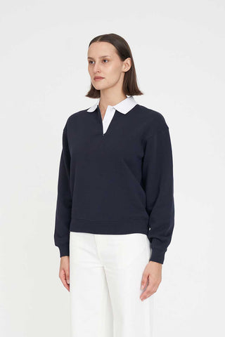 RUGBY FLEECE JERSEY/3BALL NAVY