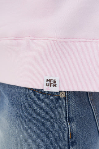 PANELLED 1/4 ZIP/HIGH TIDE PRETTY PINK
