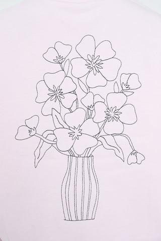 SLOUCH CREW 350/FLORETTE PRETTY PINK