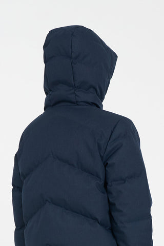 WOMENS CLASSIC DOWN JACKET HRGBONE NAVY