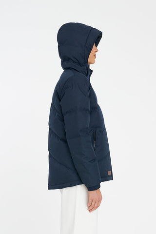 WOMENS CLASSIC DOWN JACKET HRGBONE NAVY
