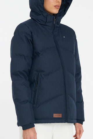 WOMENS CLASSIC DOWN JACKET HRGBONE NAVY