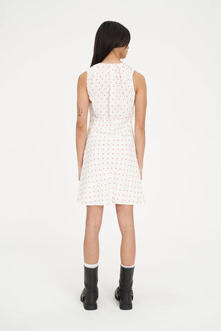 BARDOT CELINE MINI DRESS CHALK/RED
