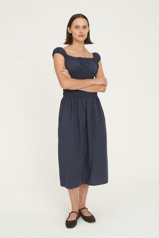 CRUISE ISLA MIDI DRESS NAVY