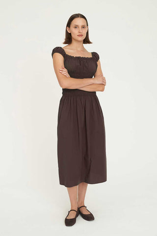 CRUISE ISLA MIDI DRESS CACAO