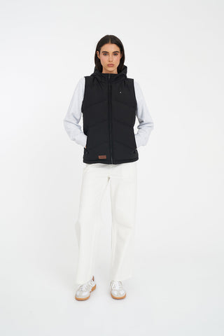 WOMENS CLASSIC DOWN VEST BLACK