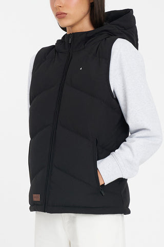 WOMENS CLASSIC DOWN VEST BLACK