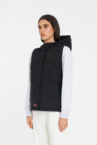 WOMENS CLASSIC DOWN VEST BLACK