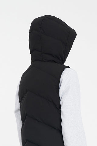 WOMENS CLASSIC DOWN VEST BLACK