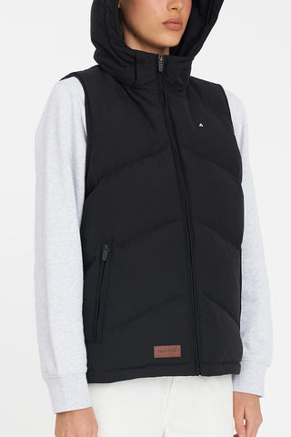 WOMENS CLASSIC DOWN VEST BLACK