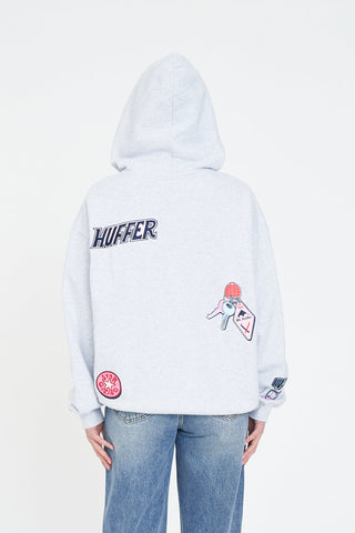 RELAX ZIP HOOD/SUNLIT SLOPES SILVER M