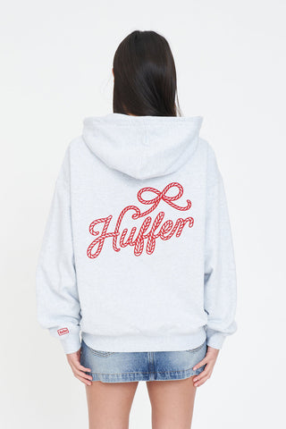 RELAX ZIP HOOD/LASSO SILVER MARLE