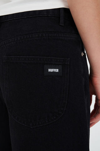WIDE LEG JEAN BLACK WASH