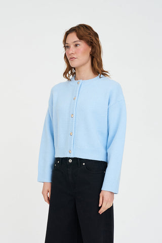 ELLE CROP CARDIGAN ICEBERG
