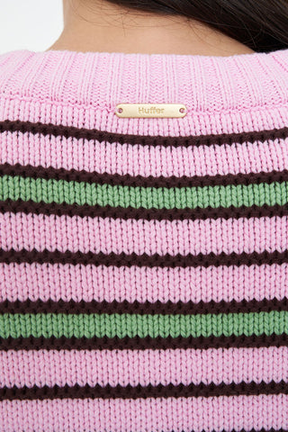 BOBBY KNIT CARDIGAN PINK/MEADOW