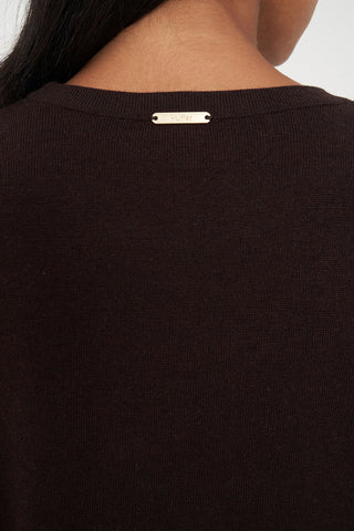 MERINO NEVE CREW CHESTNUT
