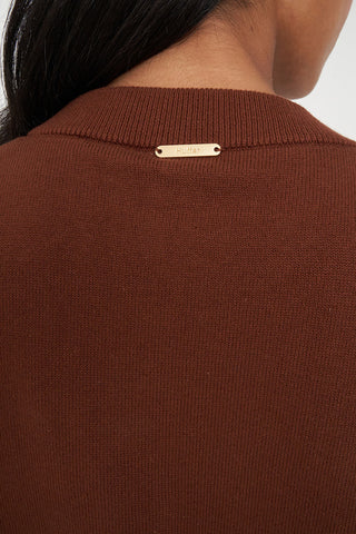 BIBI KNIT CARDIGAN CHESTNUT