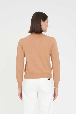 CLASSIC BUTTON UP CARDIGAN CAMEL