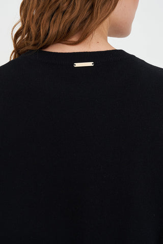MERINO BELLA CROP KNIT BLACK
