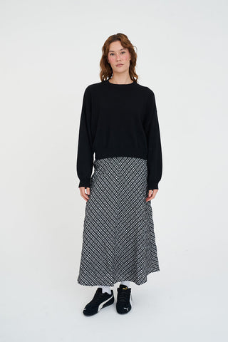 MERINO BELLA CROP KNIT BLACK