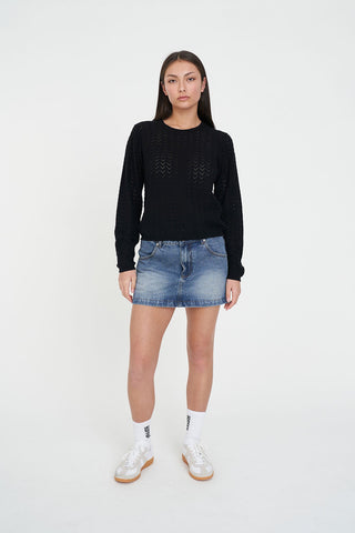 ZIGGY CRUISE LS TOP BLACK